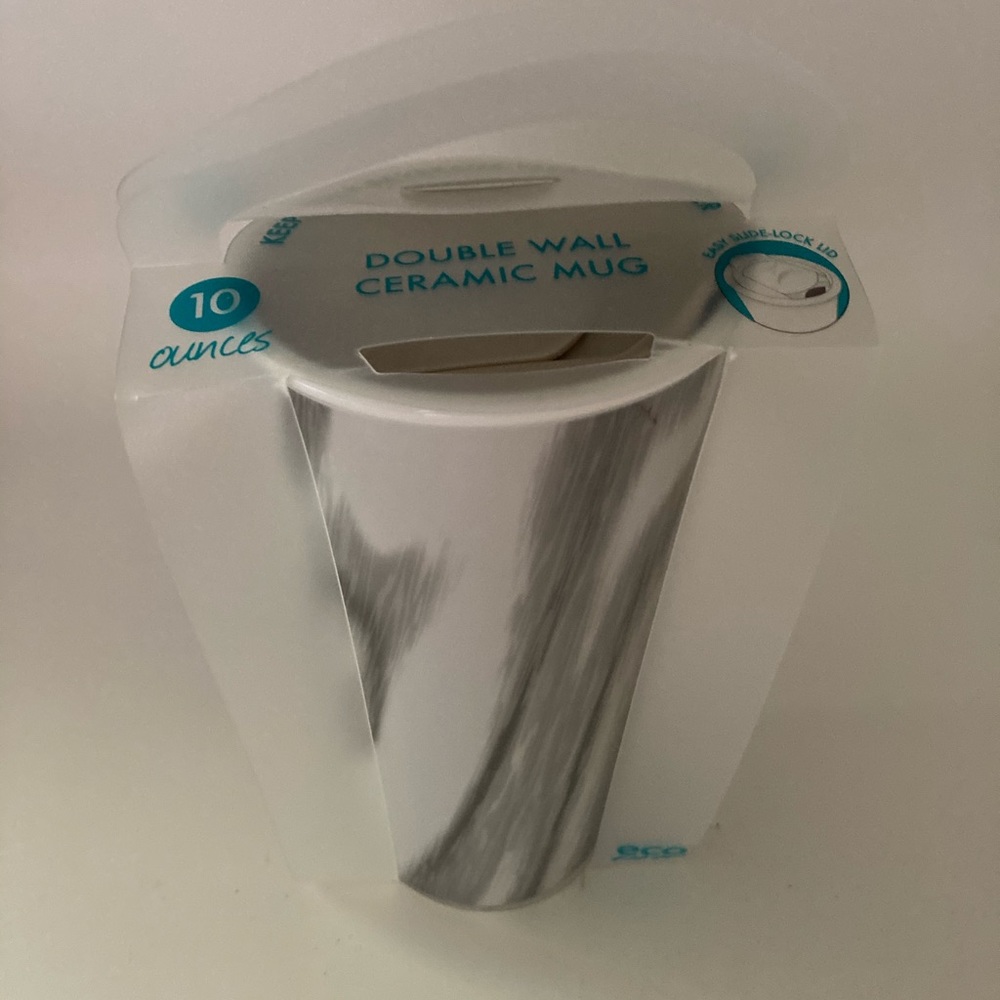 Eco One Double Walled Ceramic Travel Mug Tumbler